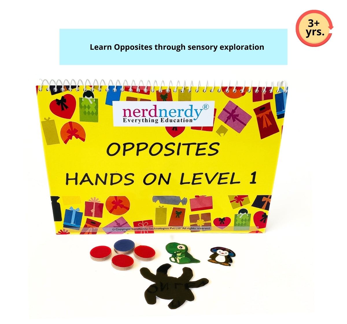 NerdNerdy Opposites Level 1/3+yr/ TLM/ home &classroom/can be used for children with Special Education needs. - NerdNerdy