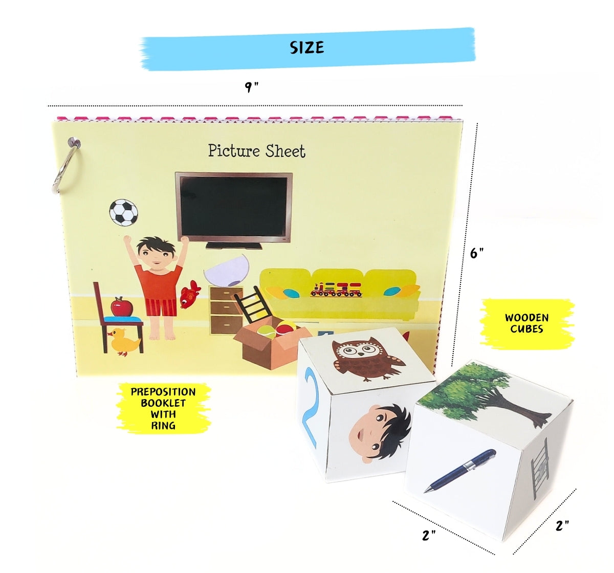 Preposition Level 1/An Interactive Learning Tool /3+yrs/ TLM & Special education resource - NerdNerdy