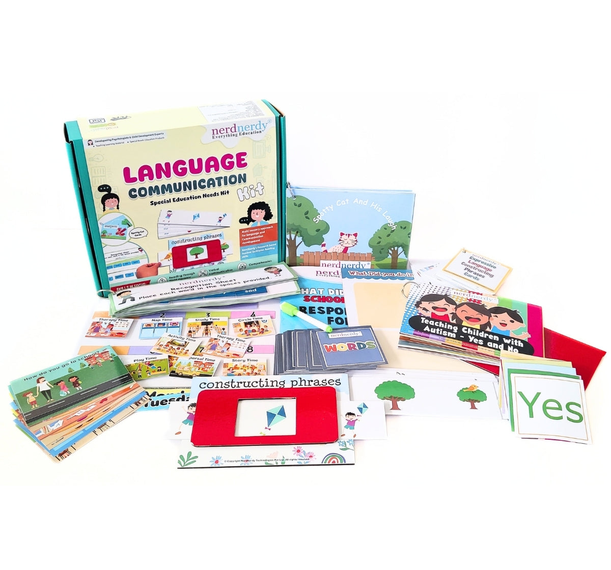 NerdNerdy Language and Communication Kit/ useful for children with Autism or those with speech delays. - NerdNerdy