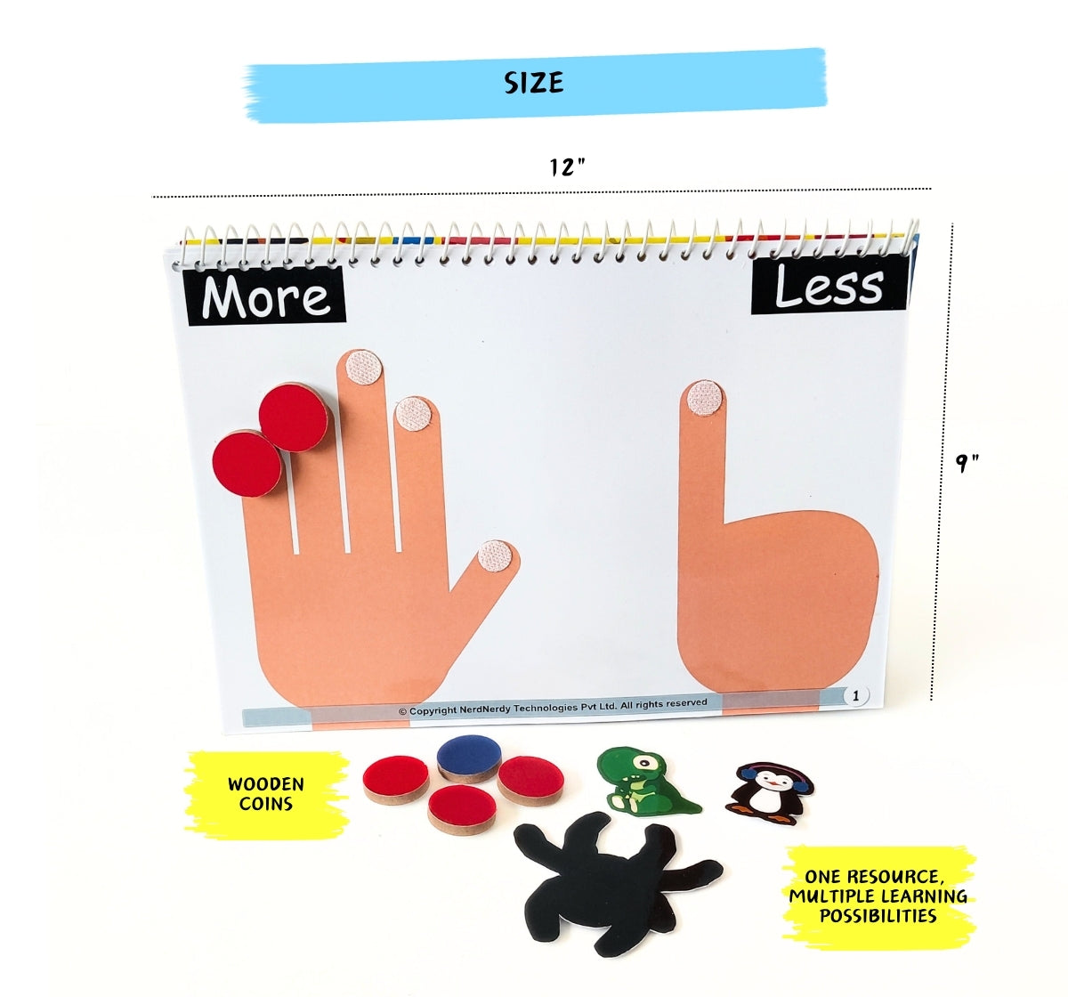 NerdNerdy Opposites Level 1/3+yr/ TLM/ home &classroom/can be used for children with Special Education needs. - NerdNerdy