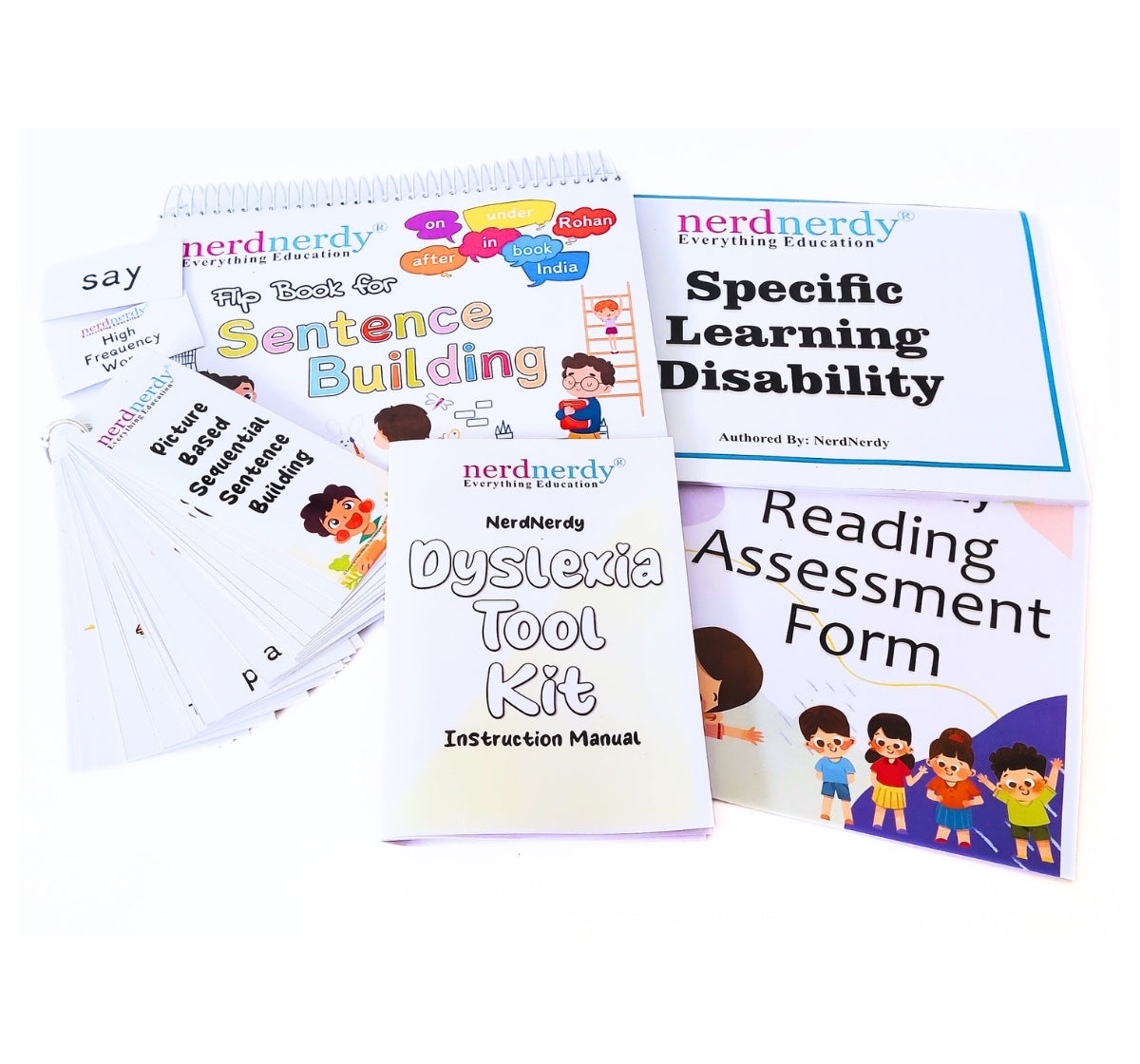 NerdNerdy Dyslexia Kit/ learning disability/kit for 6+yrschildren/ - NerdNerdy