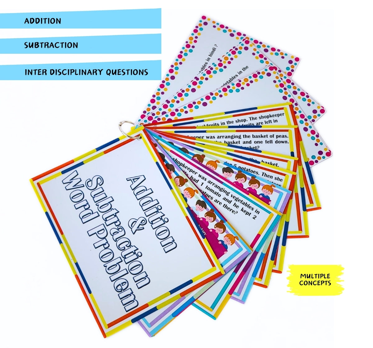 NerdNerdy SumSmart Math Word Problems/Addition & Subtraction/ 6yrs/Can be used for Special Education - NerdNerdy