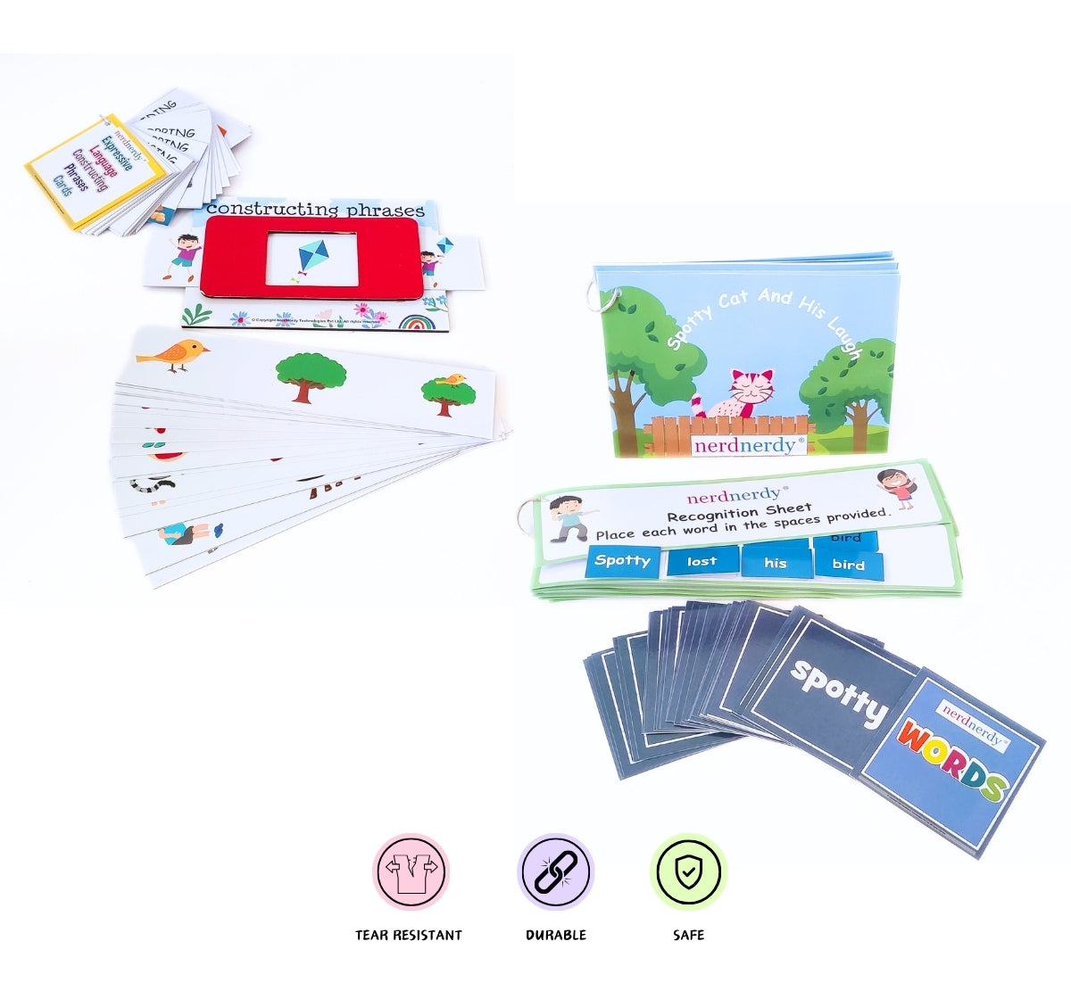 NerdNerdy Language and Communication Kit/ useful for children with Autism or those with speech delays. - NerdNerdy