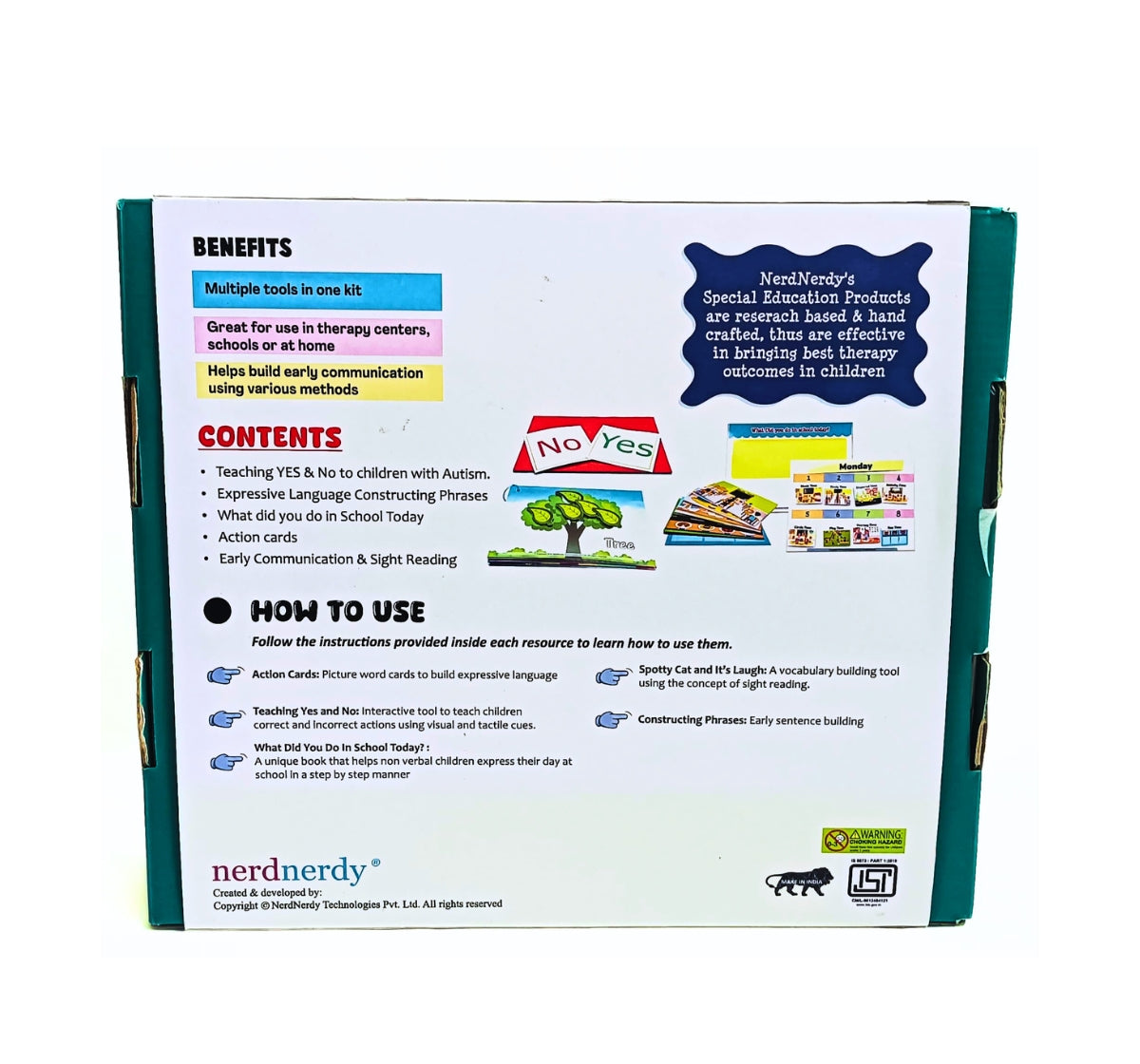 NerdNerdy Language and Communication Kit/ useful for children with Autism or those with speech delays. - NerdNerdy