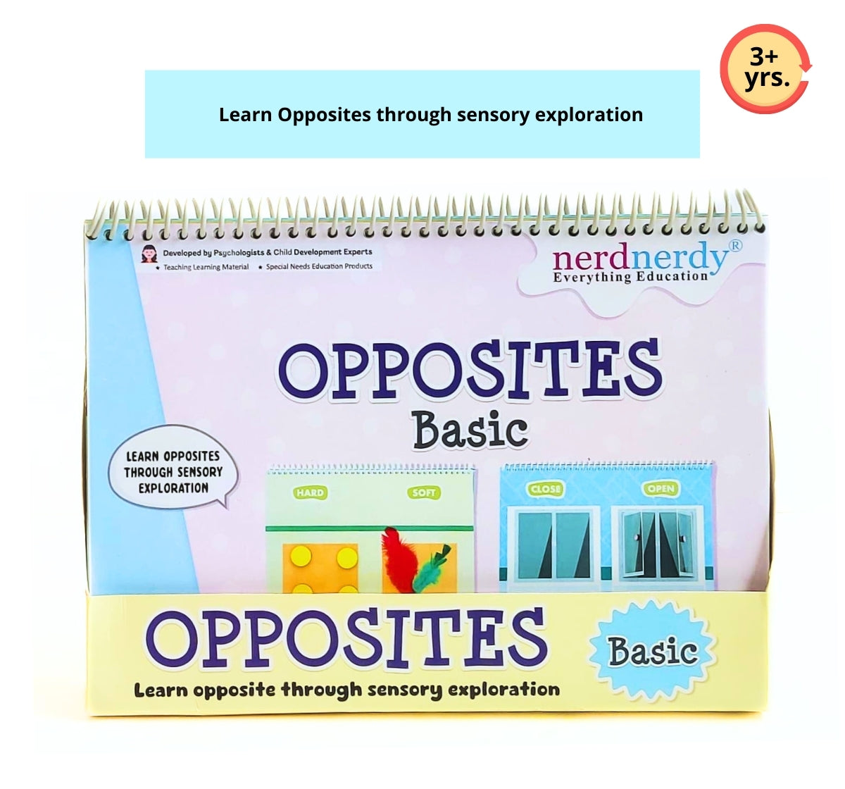 NerdNerdy Opposites Basic/3+yr/ Interactive Book - NerdNerdy