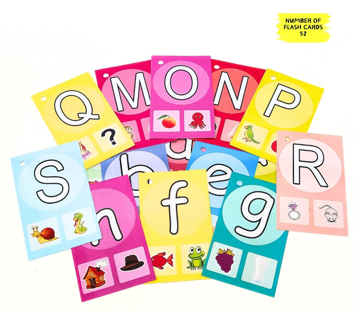 NerdNerdy Uppercase and Lowercase Alphabet Flashcards - NerdNerdy