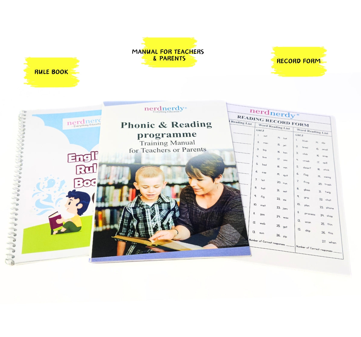 NerdNerdy's Reading Method Level 3/ Phonic Kit for 5yrs+/ Research Backed - NerdNerdy